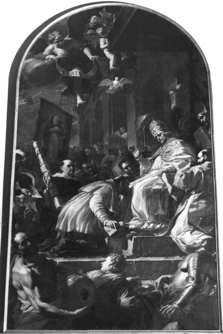 Papa Pio II canonizza Santa Caterina da Siena - Basilica di S. Domenico, Siena